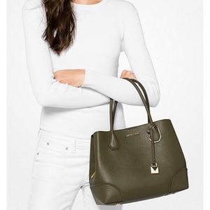 Michael Kors Mercer Olive Satchel